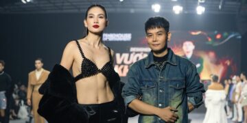 Siêu mẫu Anh Thư khoe dáng “cực phẩm” trong BST của NTK Vương Khang