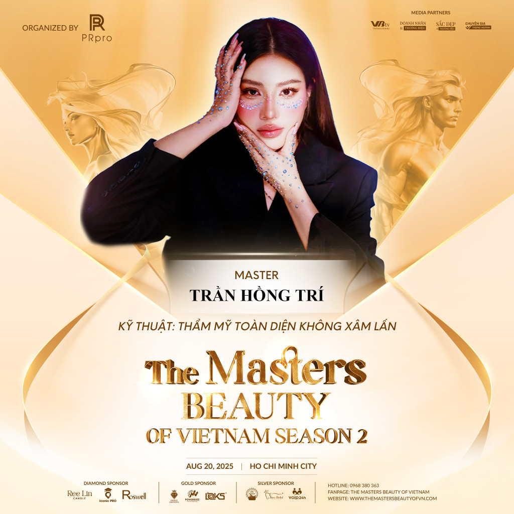 master tran hong tri lo dien vai tro speaker dac biet tai the masters beauty of vietnam season 2 bi quyet chinh hinh toan dien guong mat khong xam lan